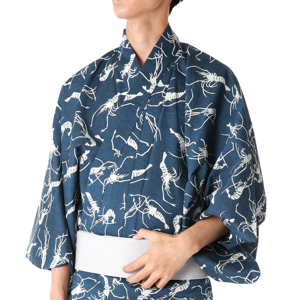 メンズ浴衣 雪花絞り 備長炭入り綿麻 濃紺 単品 男着物の加藤商店 公式 男性着物専門店 メンズ浴衣 雪花絞り 備長炭入り綿麻 濃紺 単品 男着物の加藤商店 公式 男性着物専門店