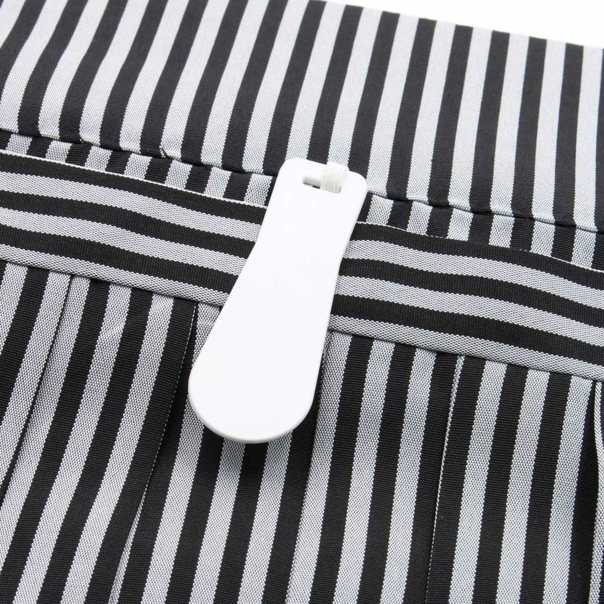 男性袴 交織縞 無双 行燈袴 白黒縞