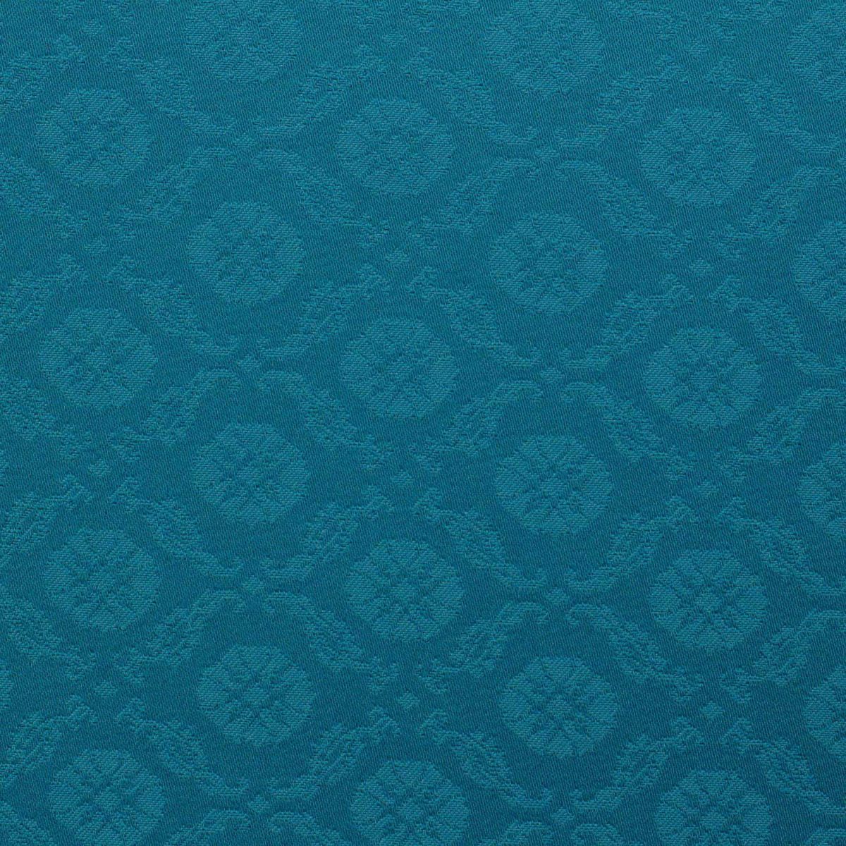 仕立てオーダー着物(もしくは羽織) 洗える着物 小紋 葵 色無地 百華 エメブルー