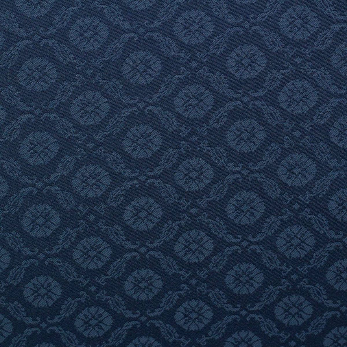 仕立てオーダー着物(もしくは羽織) 洗える着物 小紋 葵 色無地 百華 紺