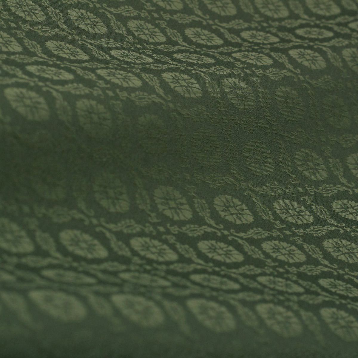 仕立てオーダー着物(もしくは羽織) 洗える着物 小紋 葵 色無地 百華 抹茶