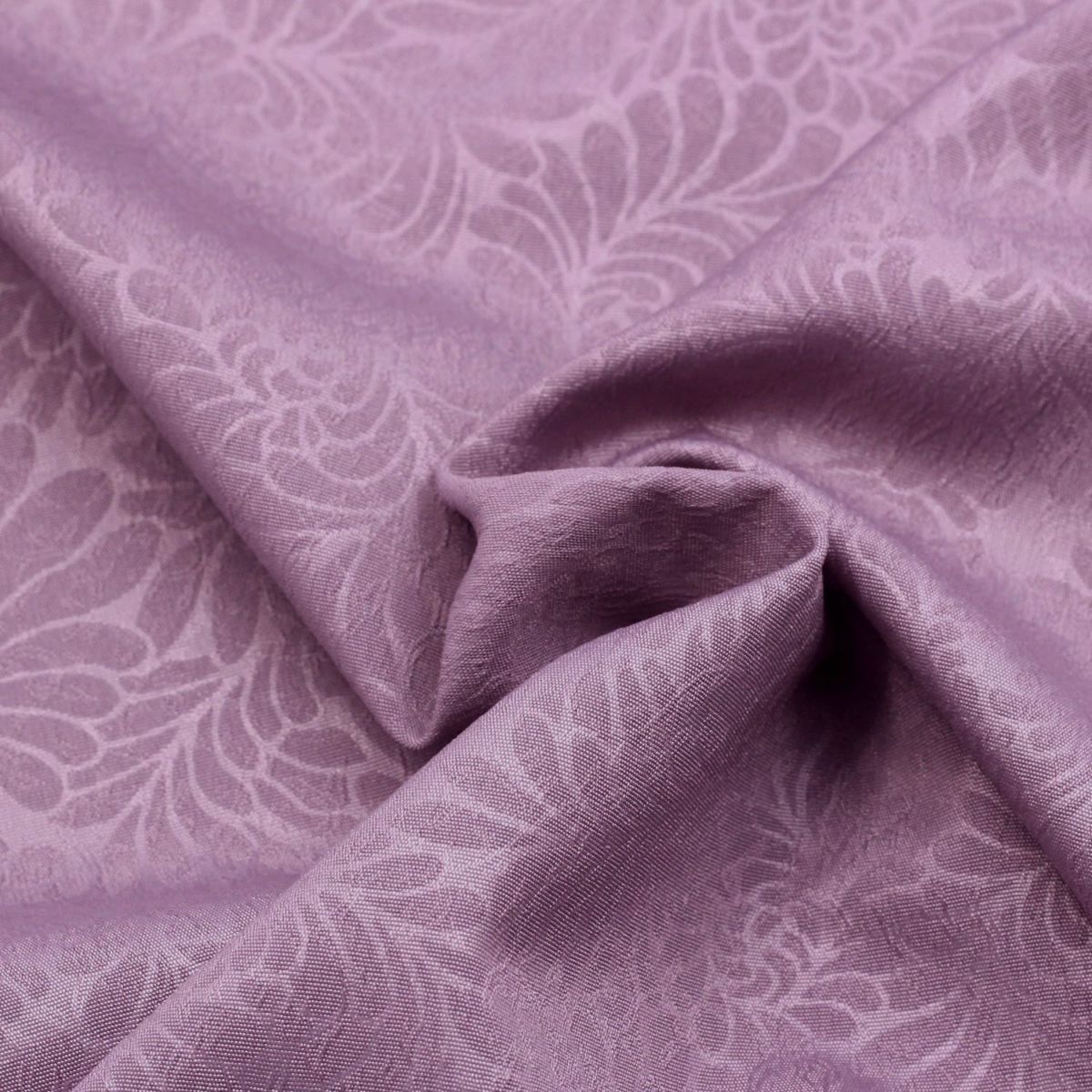 仕立てオーダー着物(もしくは羽織) 洗える着物 小紋 エンボス加工 色無地 ハナエモリ 京紫