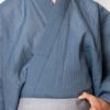 夏着物 浴衣メンズ 小千谷縮