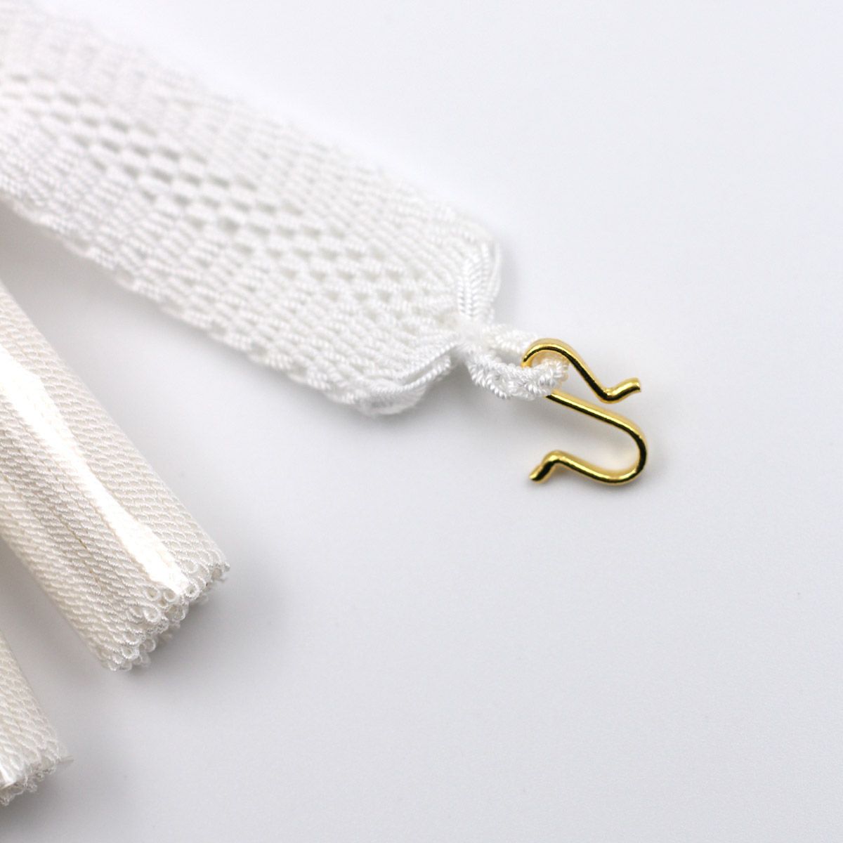 羽織紐 男 正絹 手組紐 平打ち 中尺 白カゴ