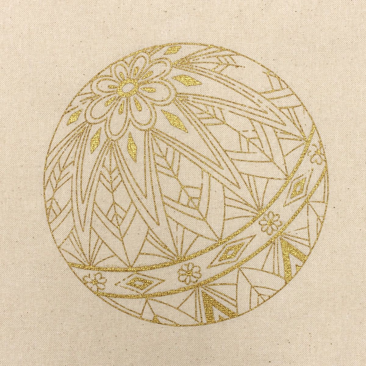 糸目のエコバッグ 縦小 鞠