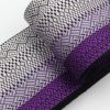 角帯 正絹 博多織物 幾何学模様 市松等 紫