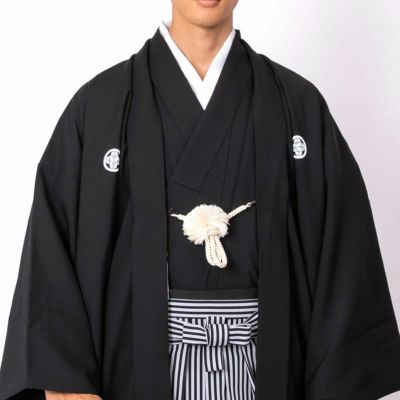きれい 木綿 五つ紋 黒紋付着物 男 | www.kdcow.com