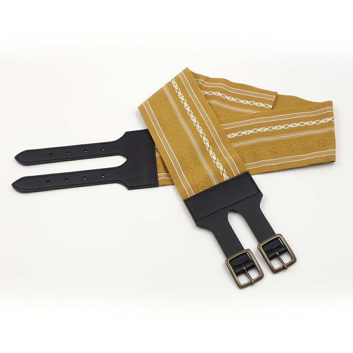 角帯ベルト 献上 金茶
