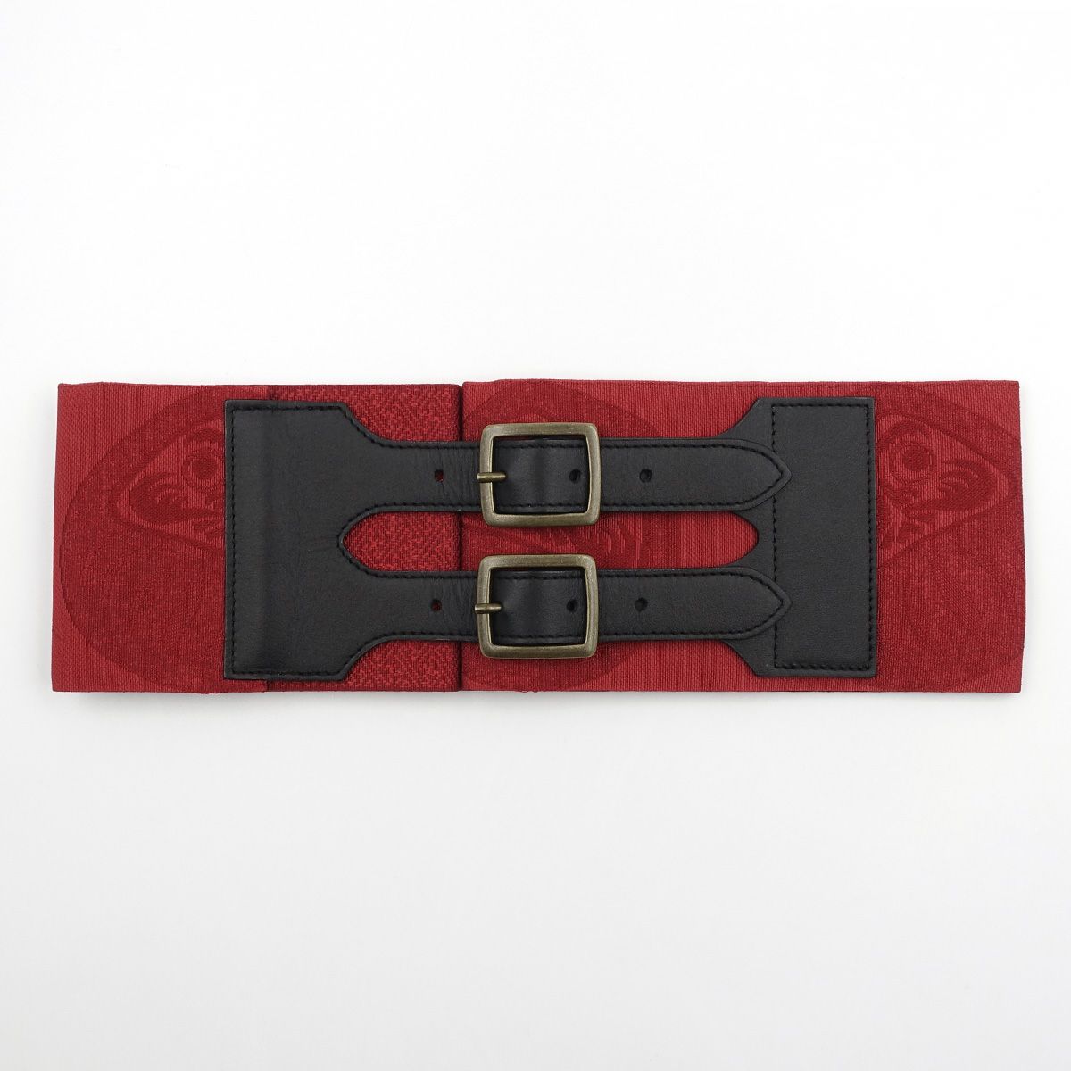 帯ベルト だるま 紗綾型 赤