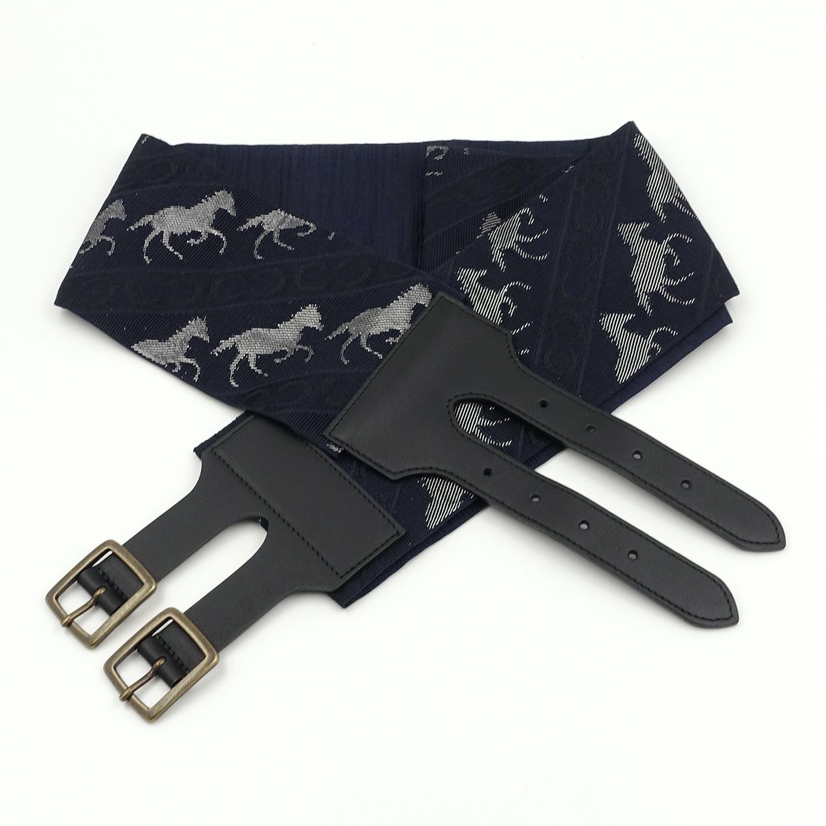 帯ベルト 馬 紺