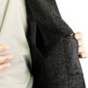 コート メンズ 角袖 和装コート ウール 黒 Mサイズ 日本製