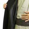 コート メンズ 角袖 和装コート ヘリンボーン 黒 Mサイズ 日本製