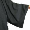 コート メンズ 角袖 和装コート ウール100% 黒 日本製