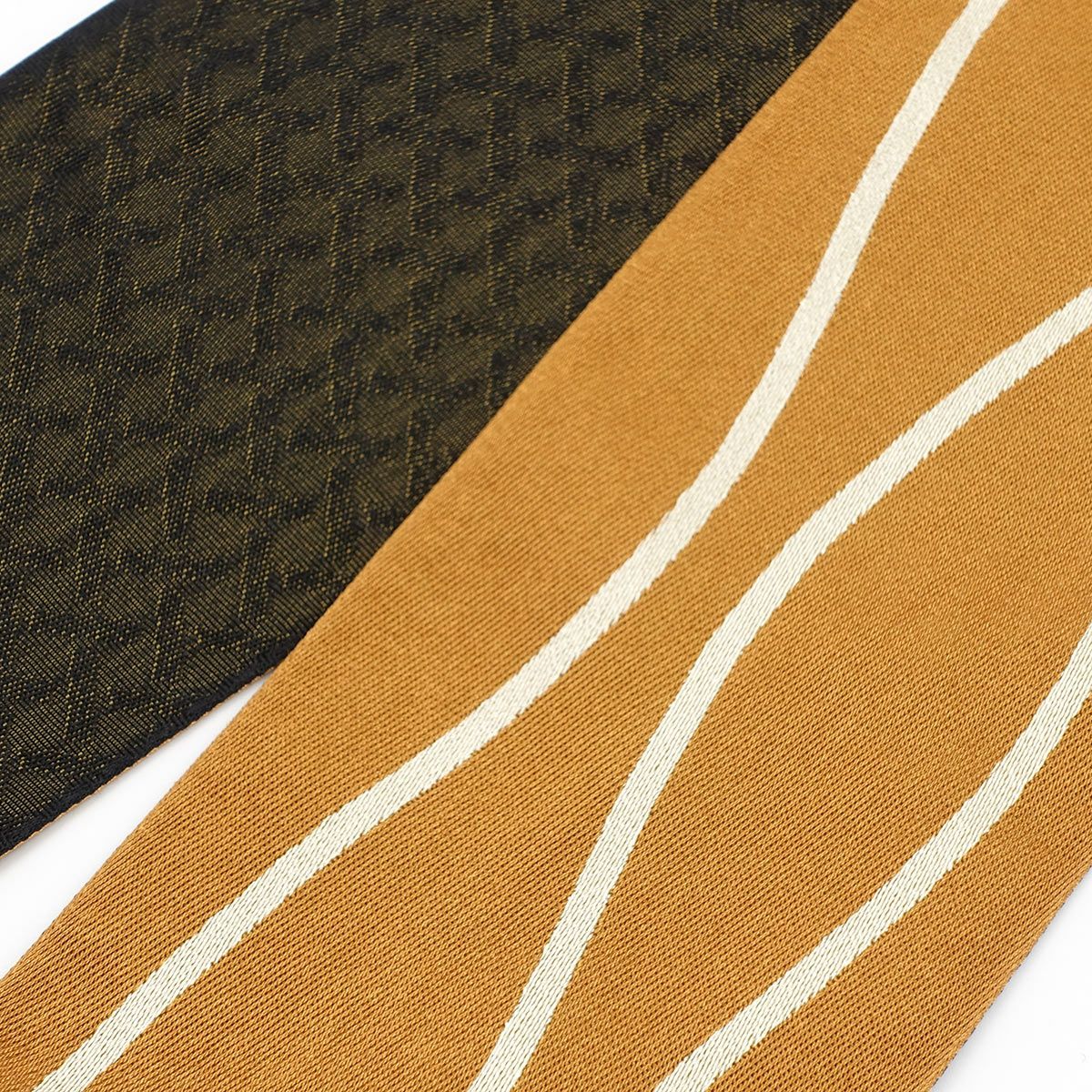 角帯 立涌 橙×黒