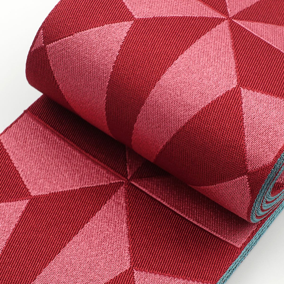 幾何学文様 赤×青緑