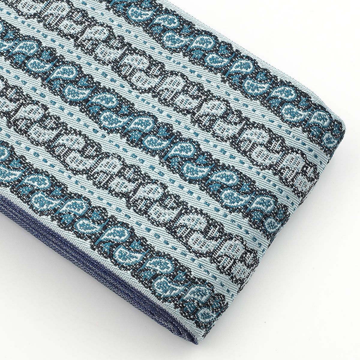 角帯 ペイズリー風 青