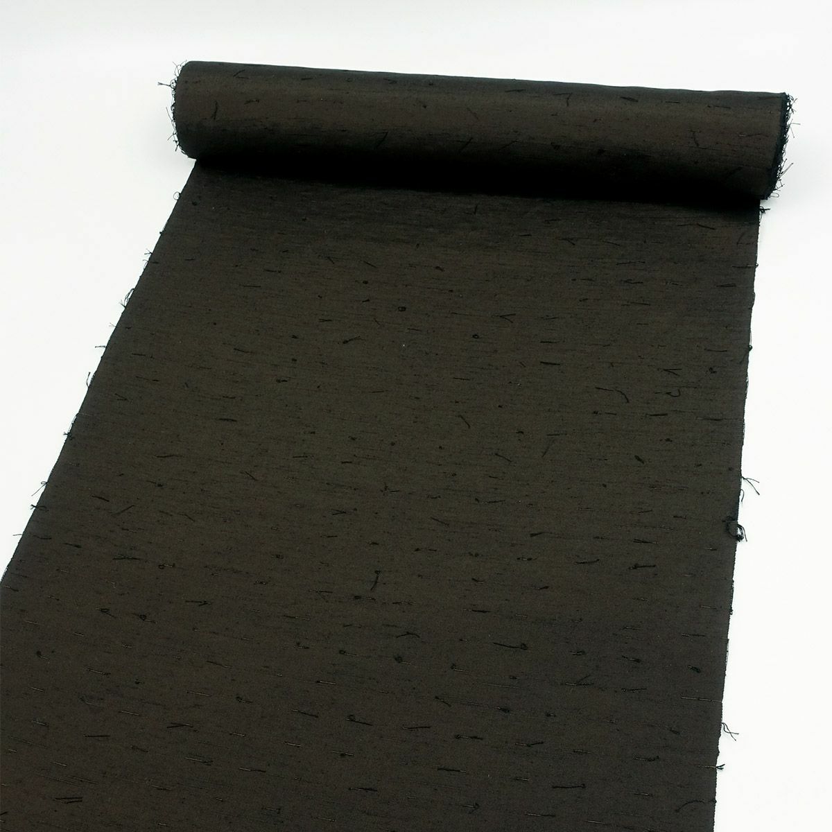 男着物 正絹 古紬結城 髭紬 袷 焦げ茶