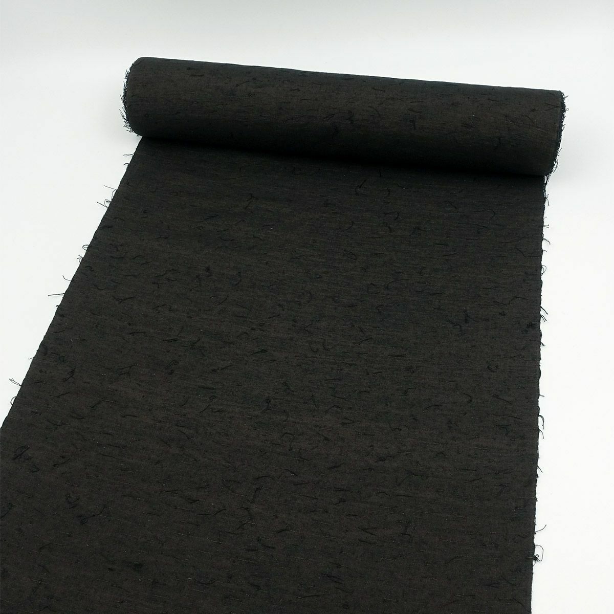 男着物 正絹 古紬結城 髭紬 袷 焦げ茶