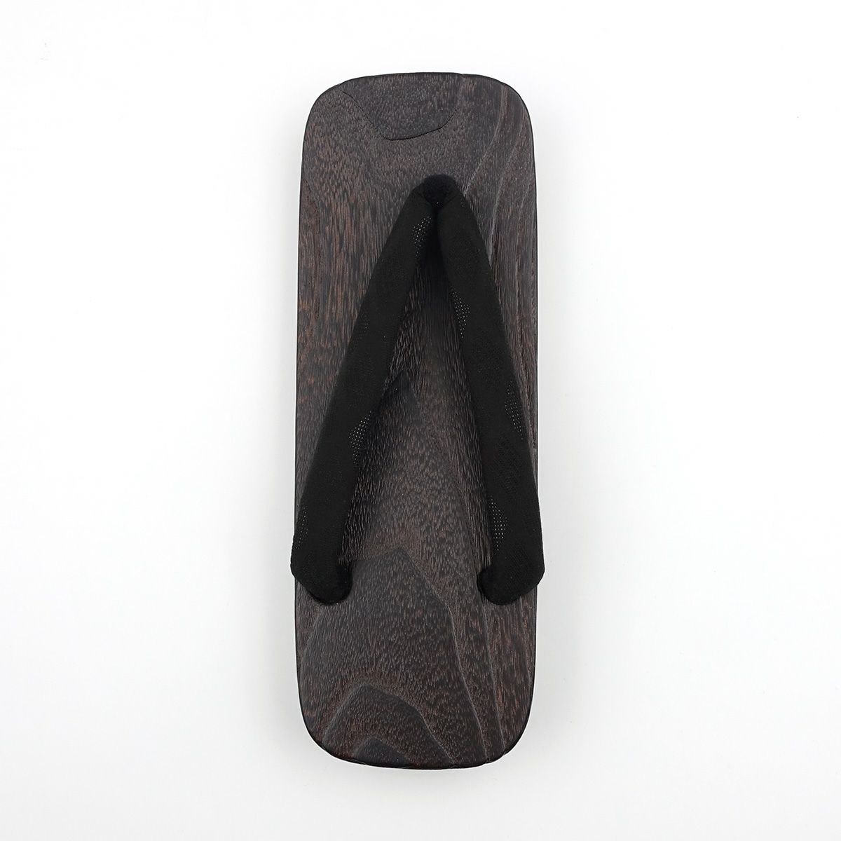 桐下駄 男物 黒 菱