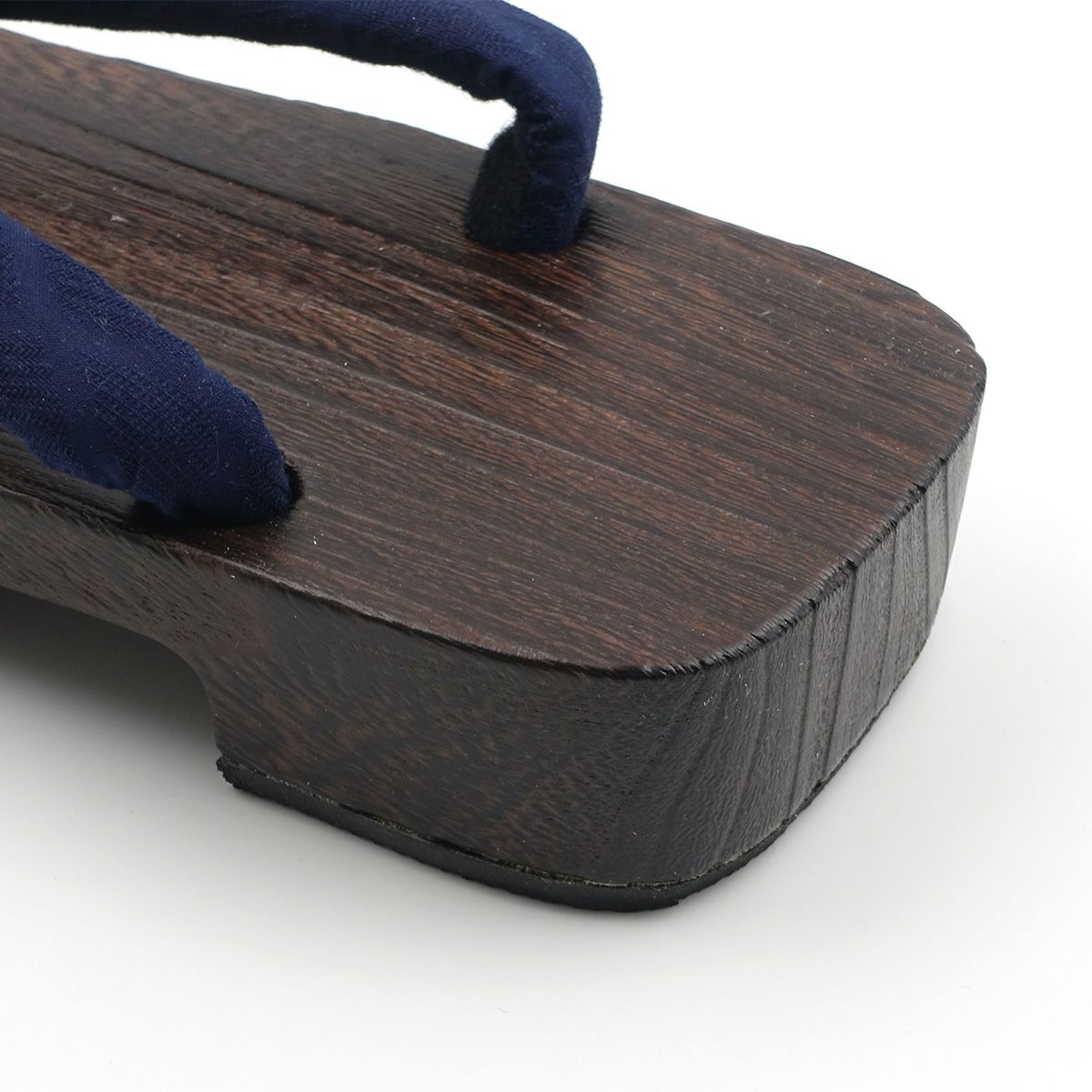 桐下駄 男物 紺 菱