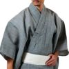 メンズ浴衣 夏着物 近江ちぢみ本麻