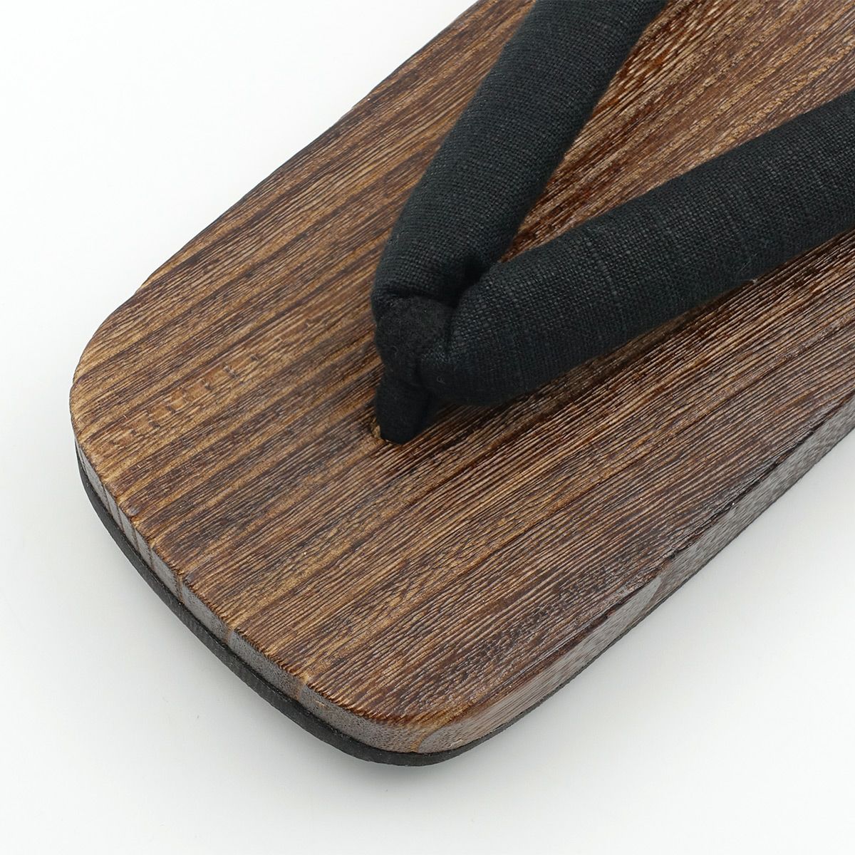 桐下駄 男物 麻鼻緒 3L 黒