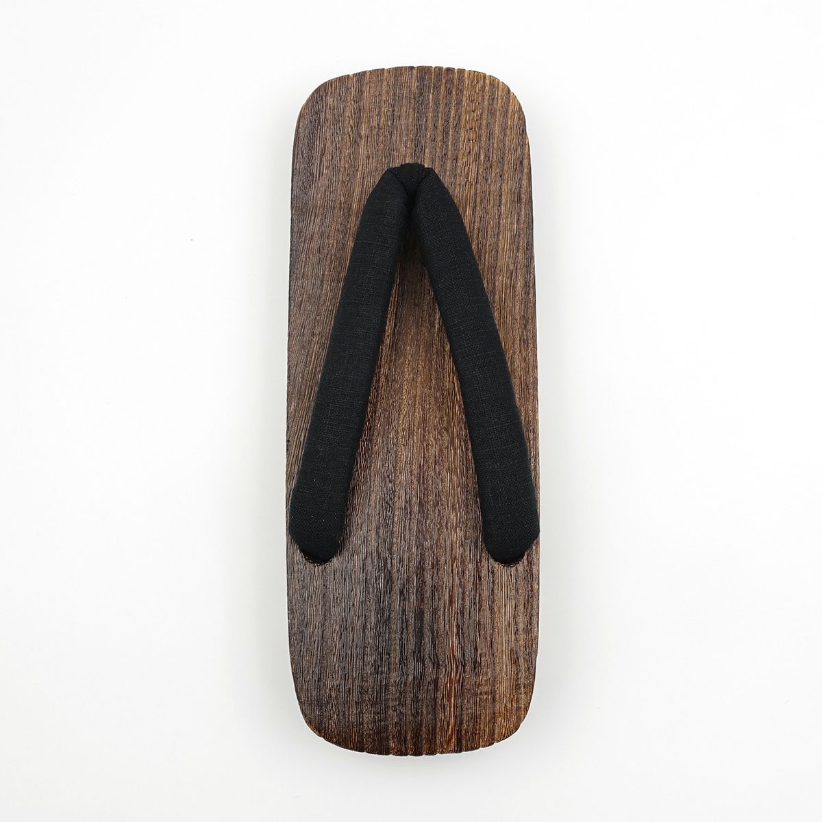 桐下駄 男物 麻鼻緒 3L 黒