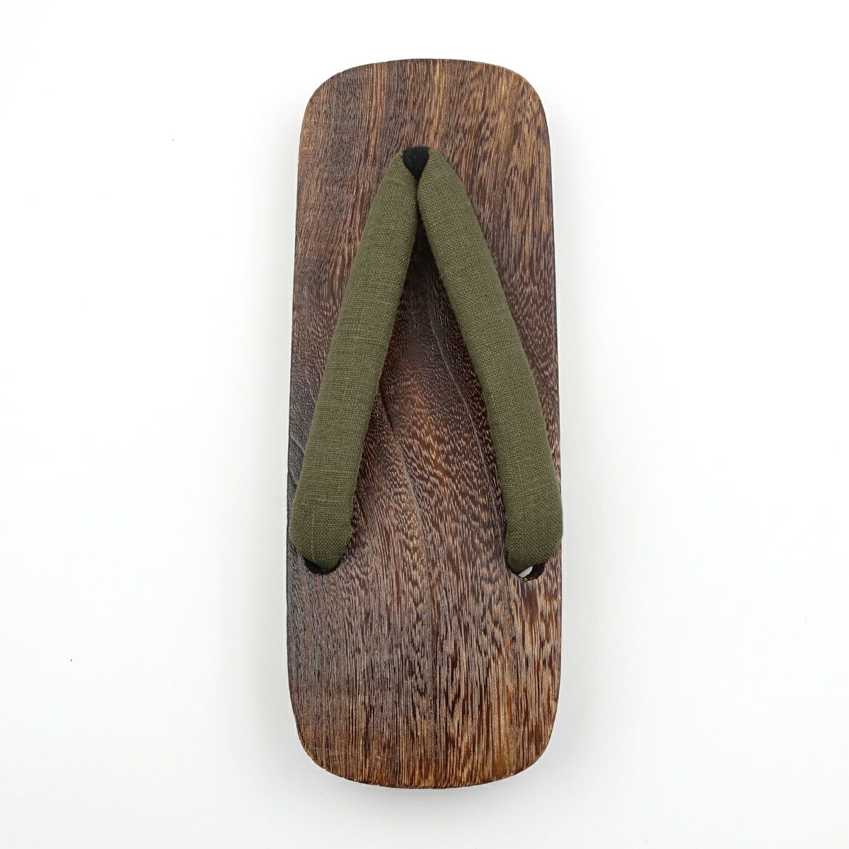 桐下駄 男物 麻鼻緒 3L カーキ