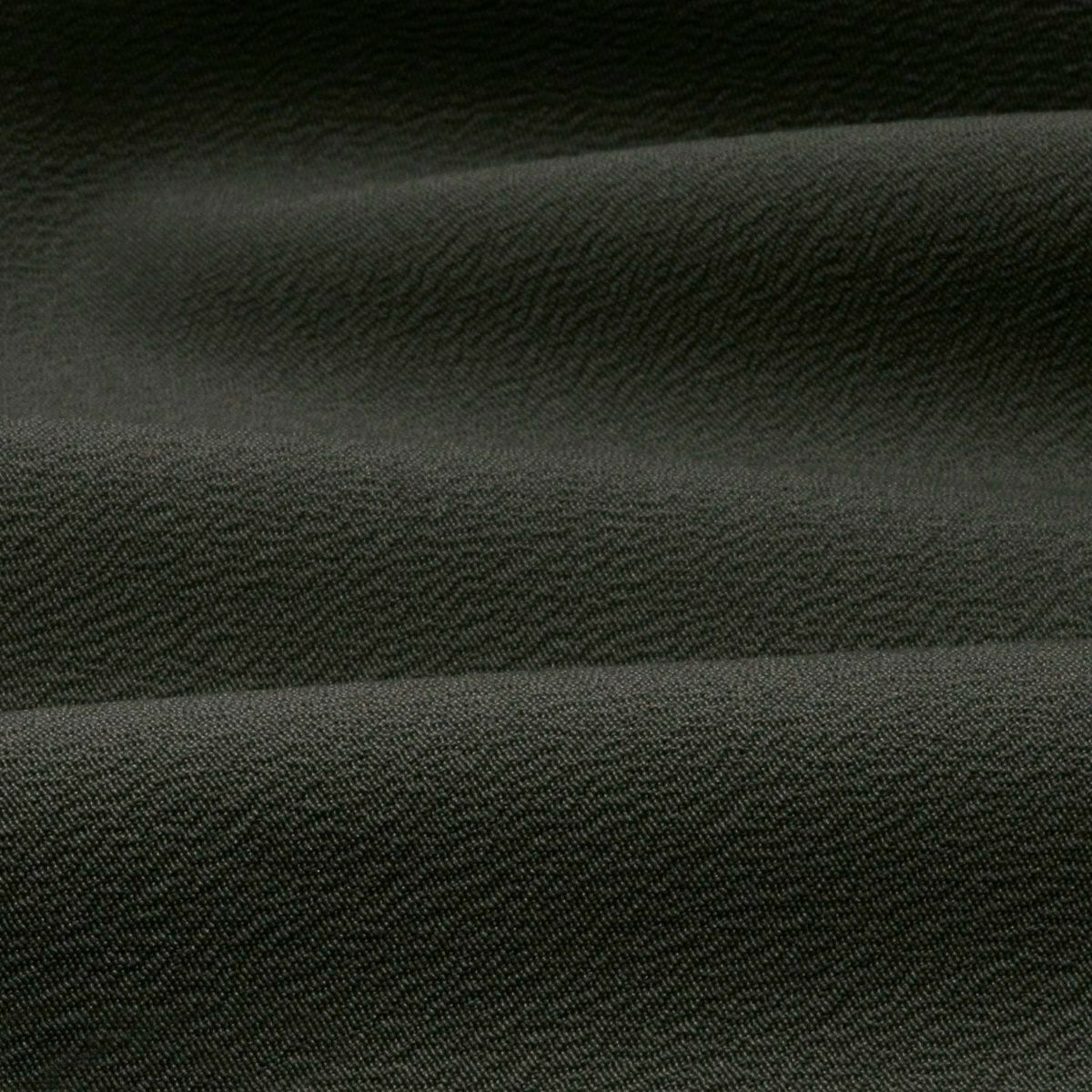 気軽に着物が着られる男着物3点セット 洗える着物 ちりめん 濃グレー 3L （春・秋・冬）