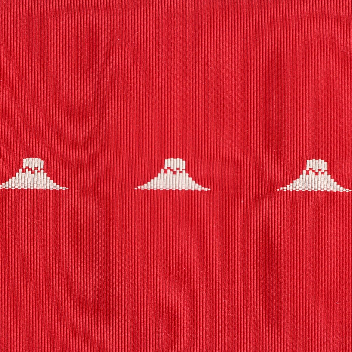 角帯 正絹 博多織物 西村織物 富士山 赤