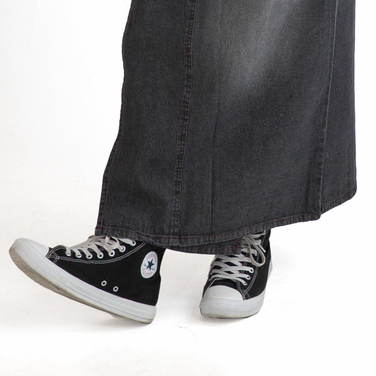 デニム着物 メンズ 単衣 B 黒