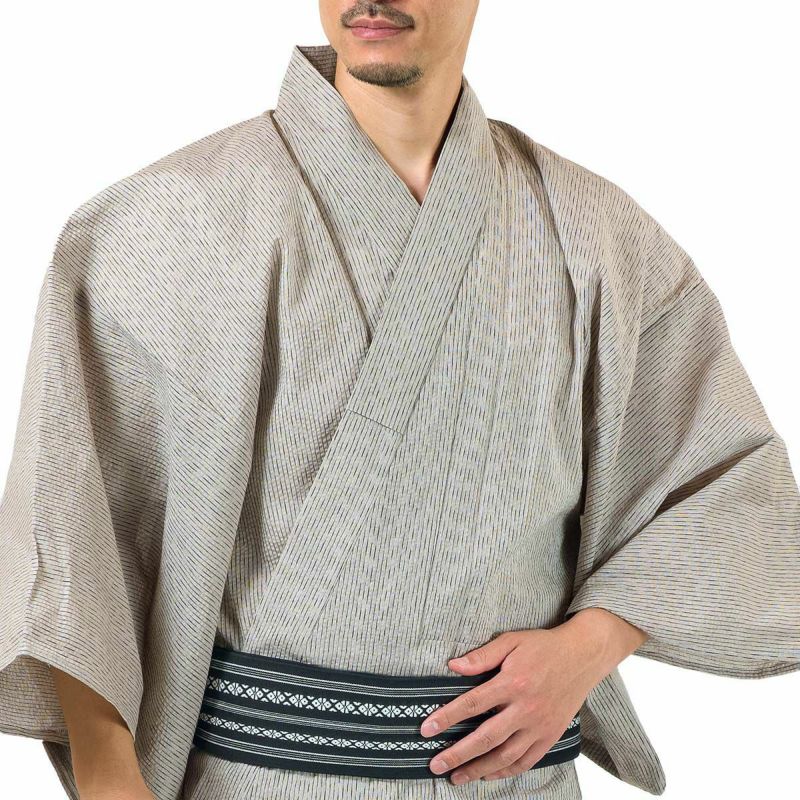 メンズ浴衣 しじら綿麻