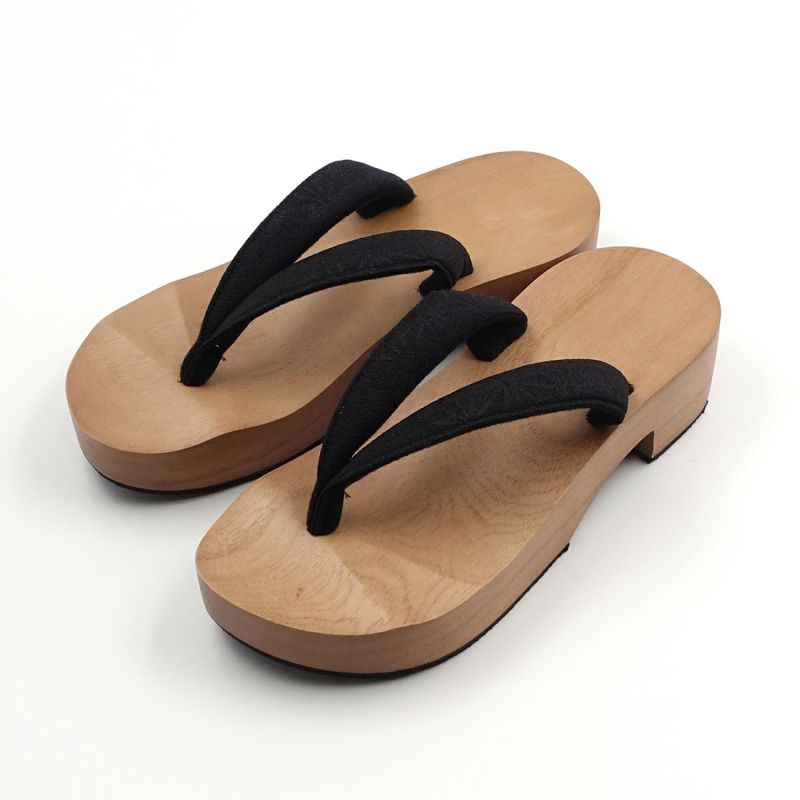 桐下駄 25cm～27cm位まで対応 ピドヒール型台 黒