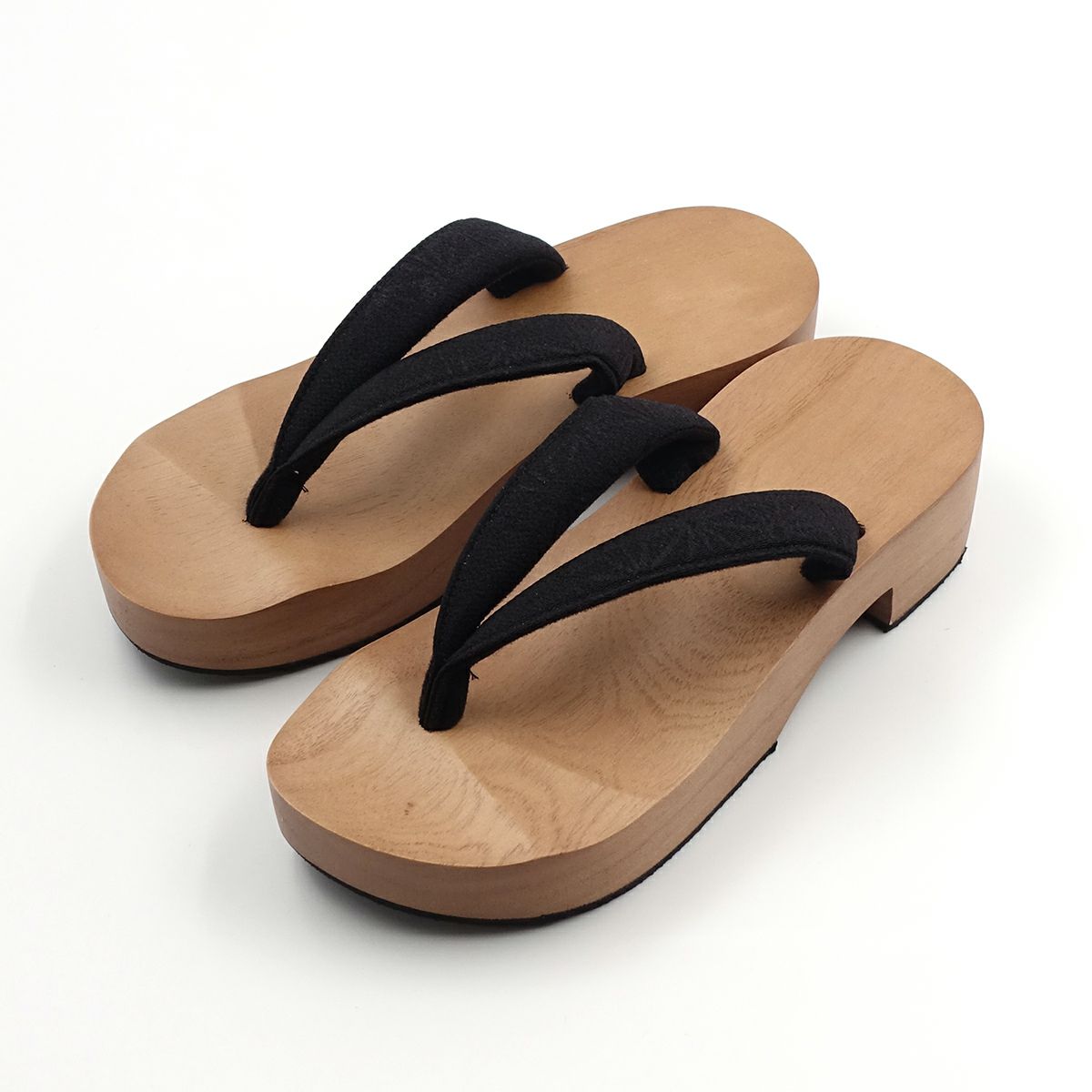 桐下駄 25cm～27cm位まで対応 ピドヒール型台 黒