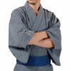 英語ガイドブック付き メンズ浴衣 近江ちぢみ 綿麻