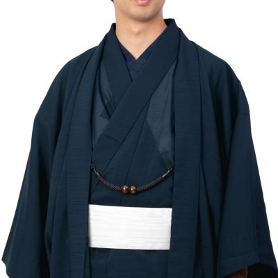 夏に着られる薄物！涼やかに着こなす夏着物10点フルセット 洗える着物 紗 濃紺 M～LL