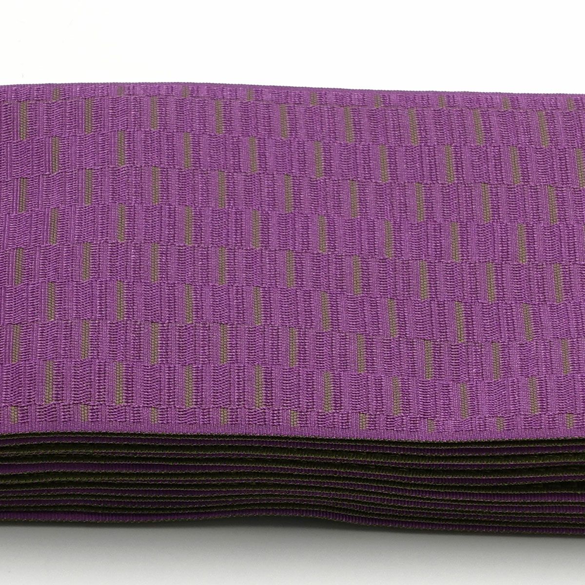 角帯 幾何学模様 カーキ