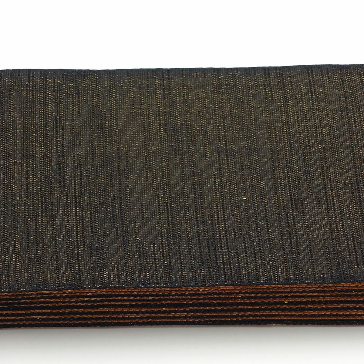 角帯 幾何学模様 橙×焦茶