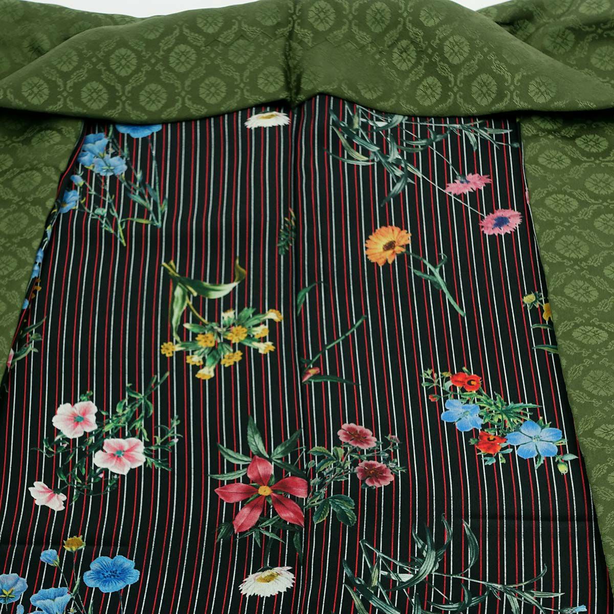 洗える 袷 ちりめん 小紋 菱