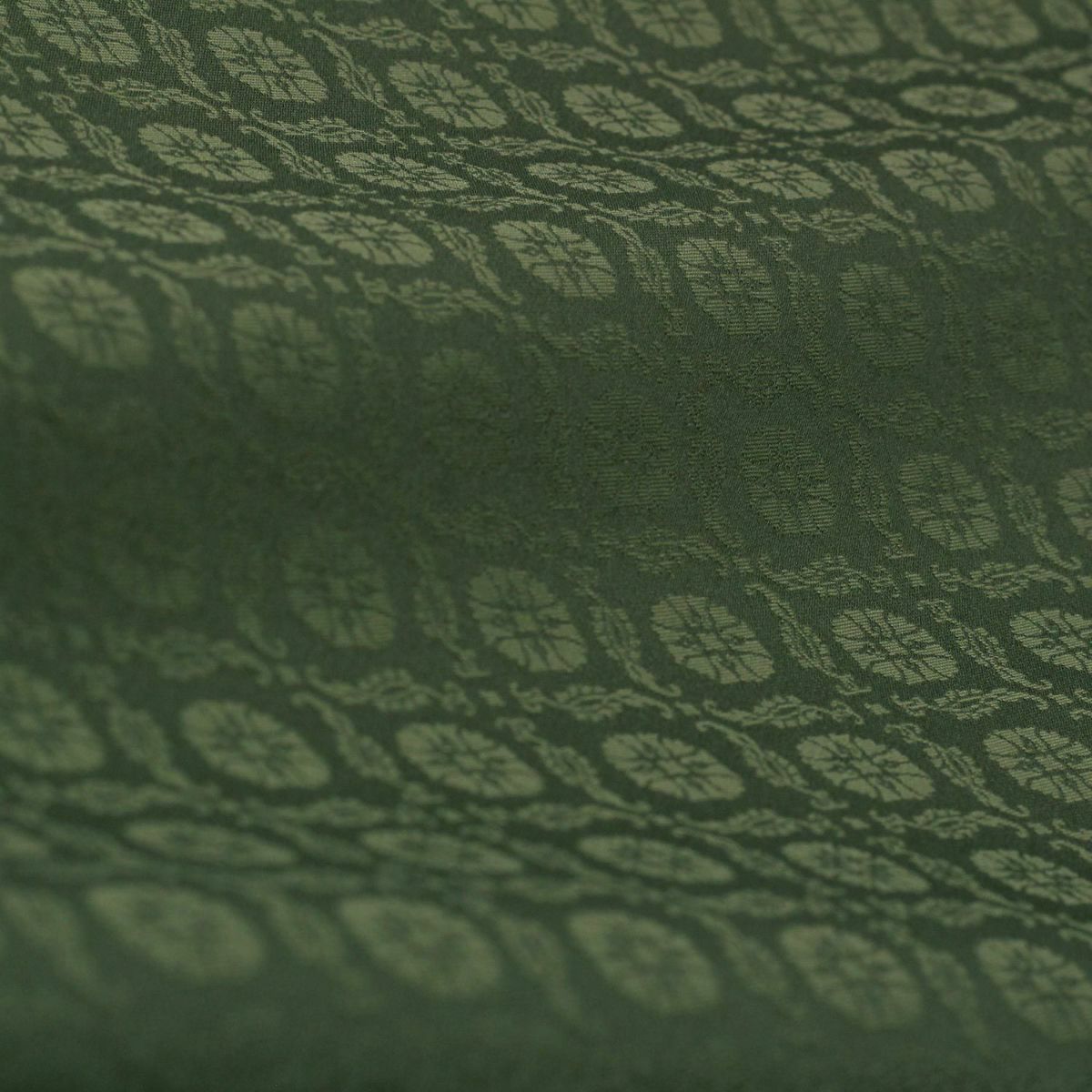 洗える 袷 ちりめん 小紋 菱