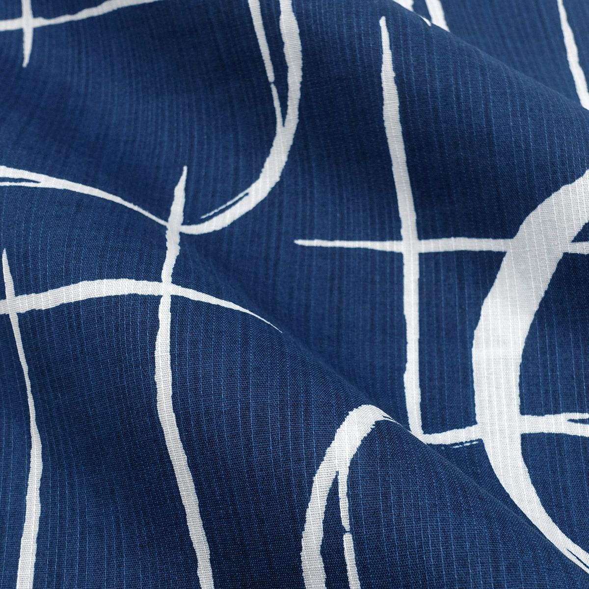 滝流れ 綿 丸に十字 紺 M～LL （浴衣+白角帯+腰紐）