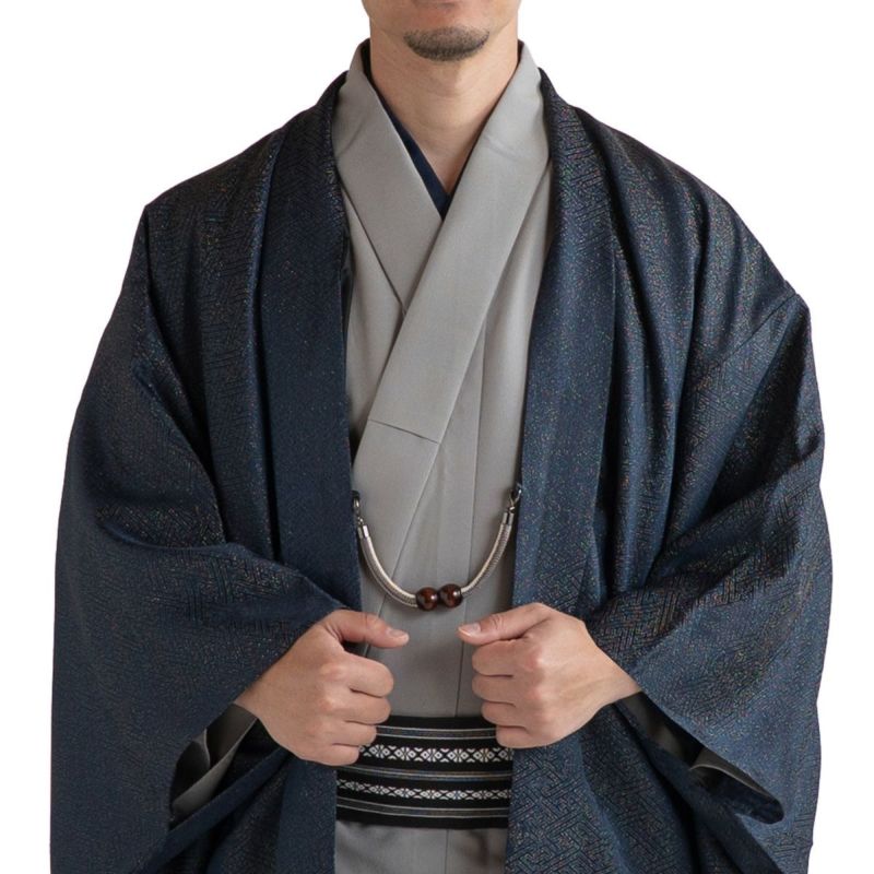 男羽織 正絹 袷 紋意匠