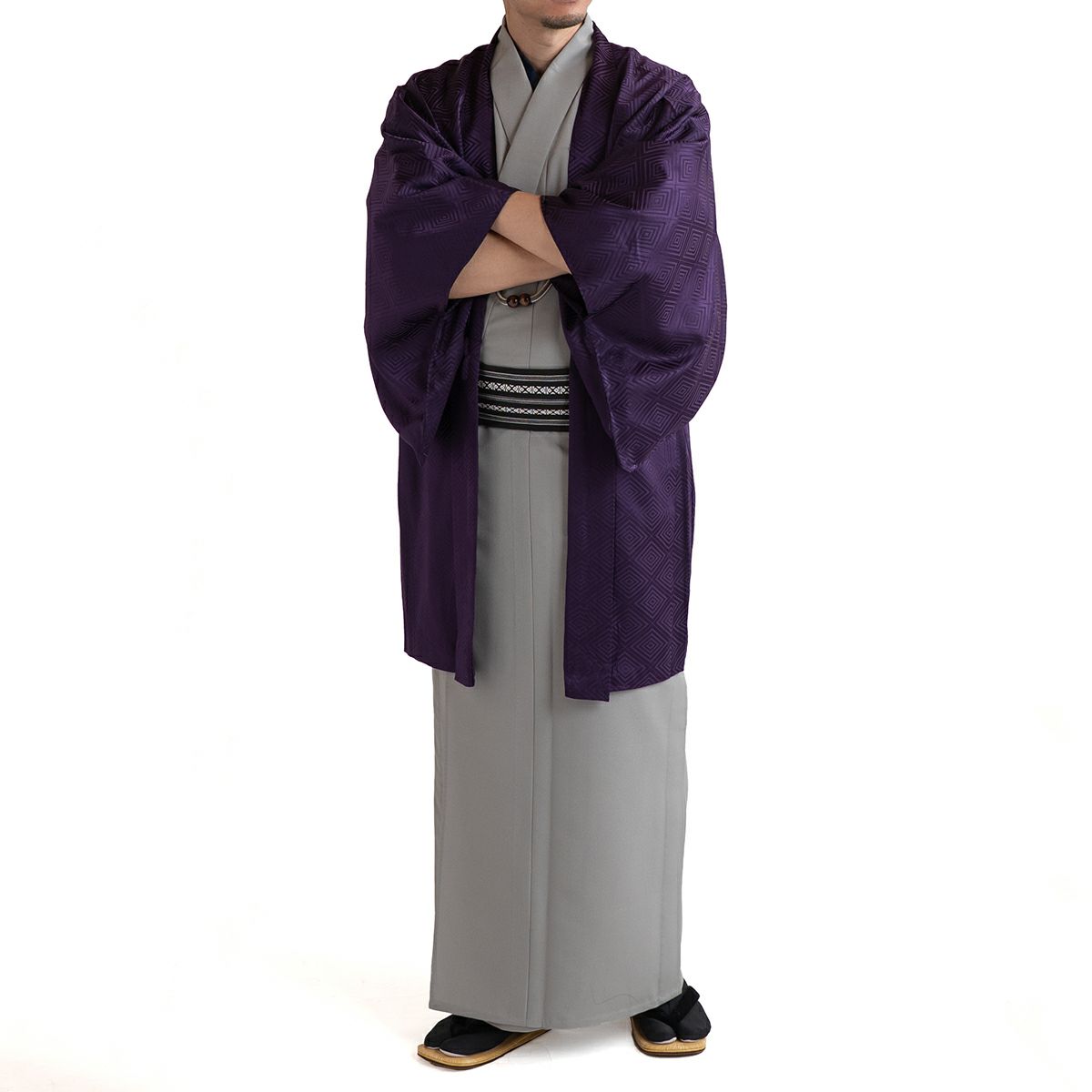 男羽織 正絹 袷 紋意匠