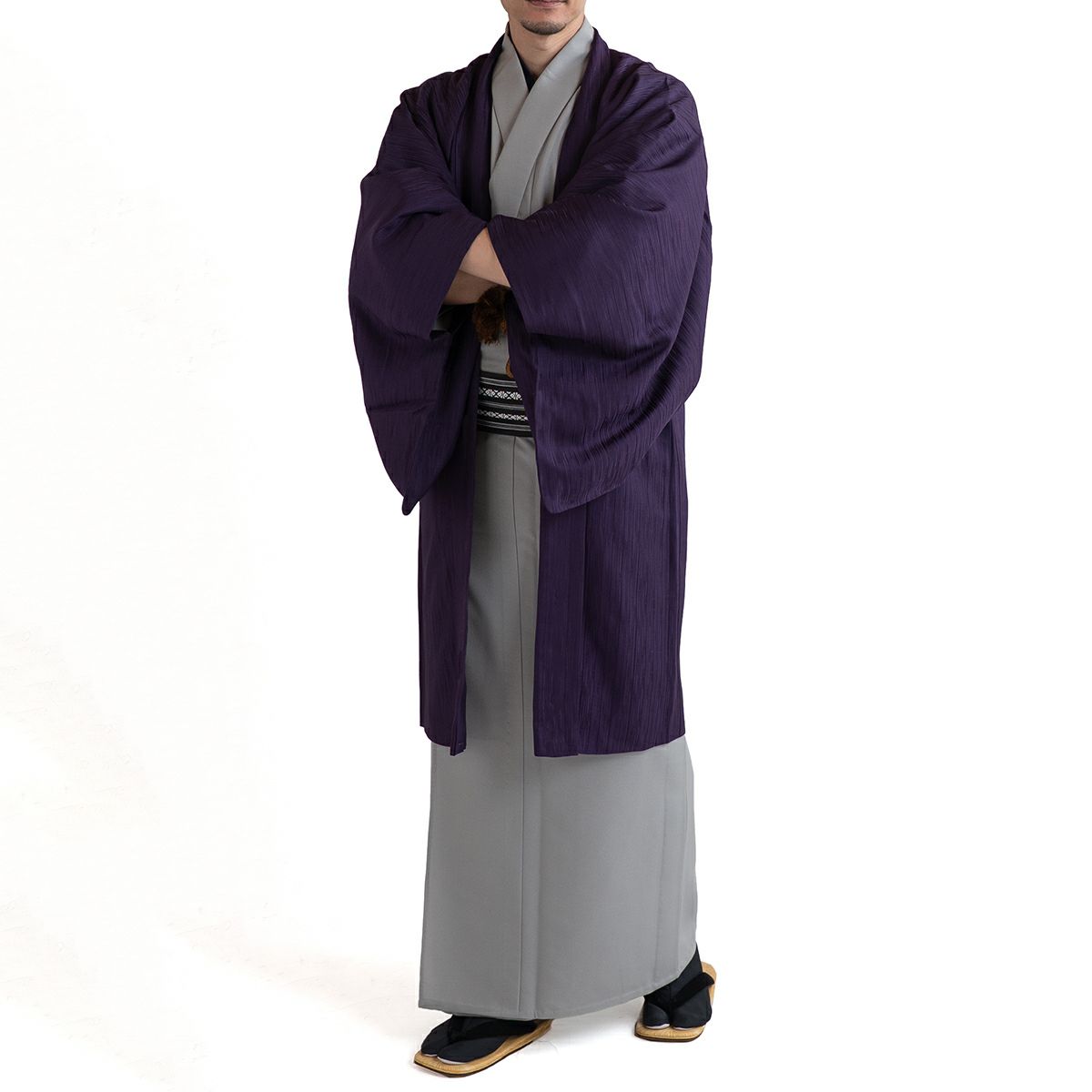 男羽織 正絹 袷 紋意匠