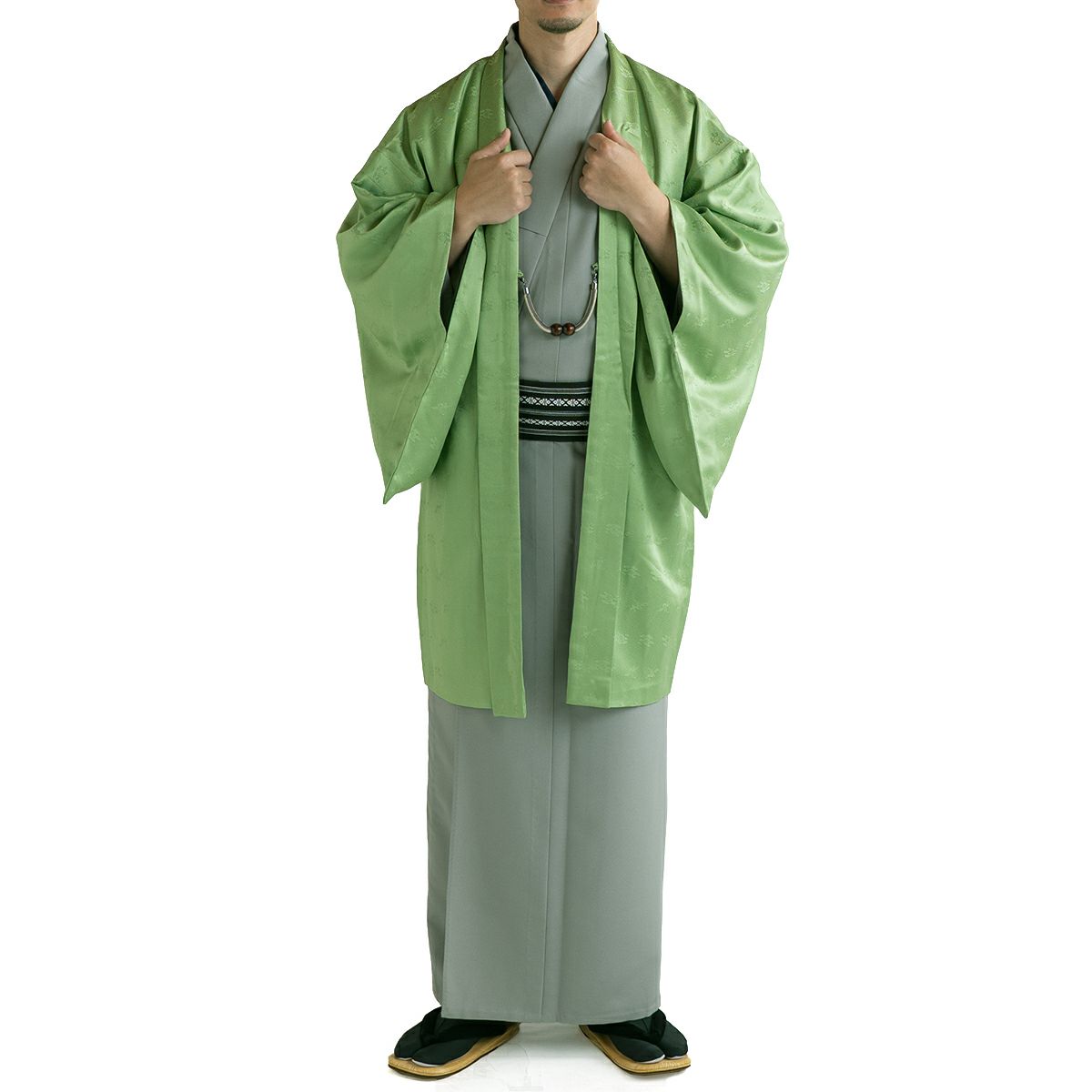 男羽織 正絹 袷 紋意匠