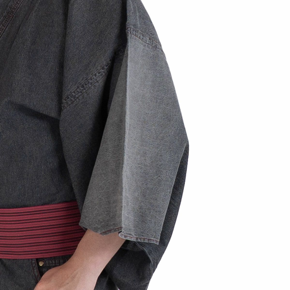 男性着物 デニム着物 黒