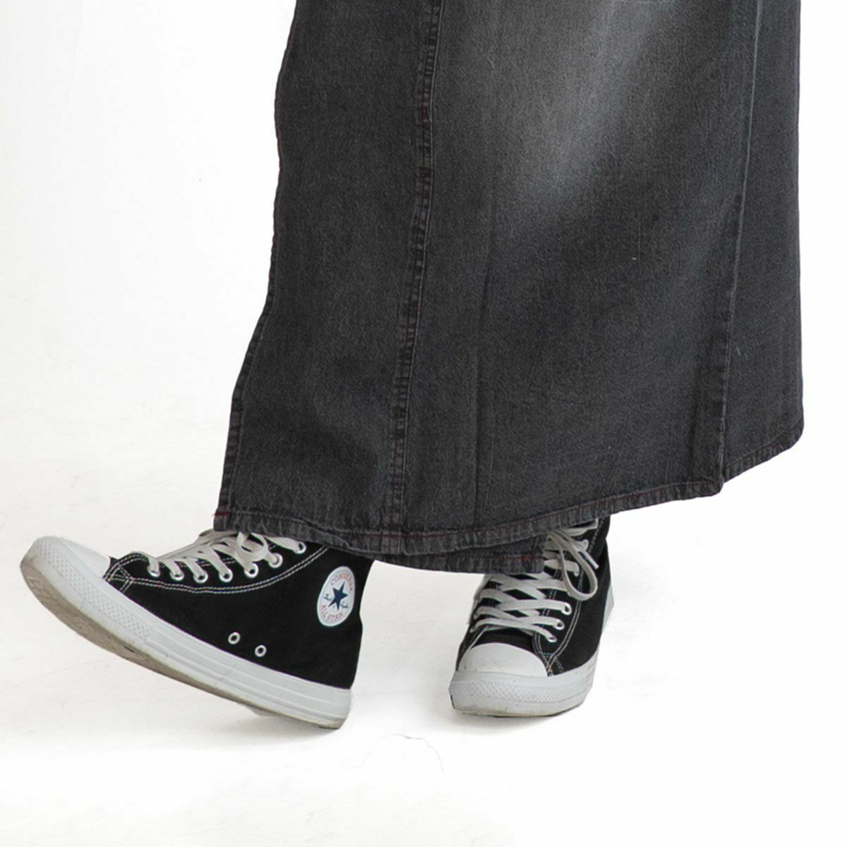 男性着物 デニム着物 黒