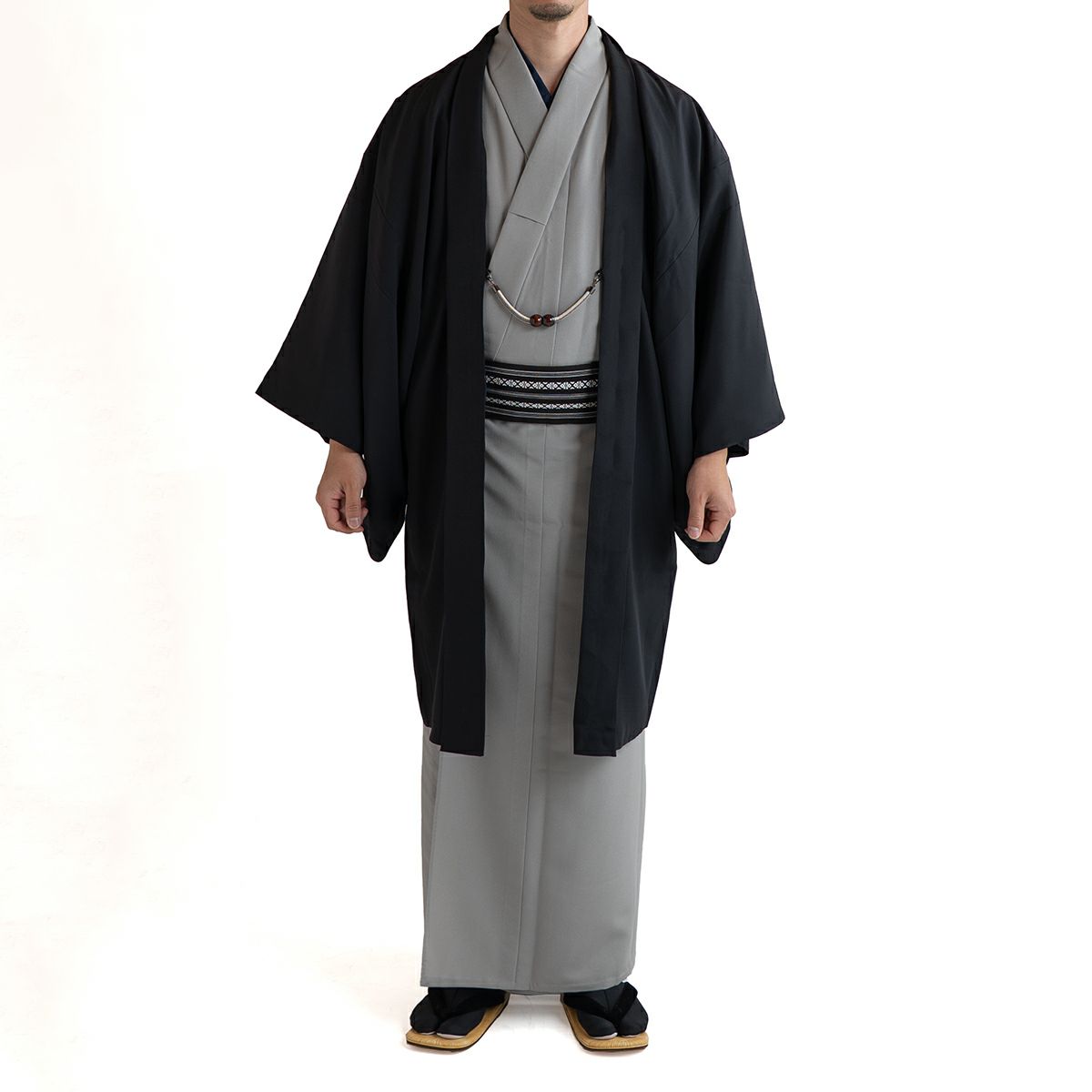 男羽織 正絹 裏地 振袖柄