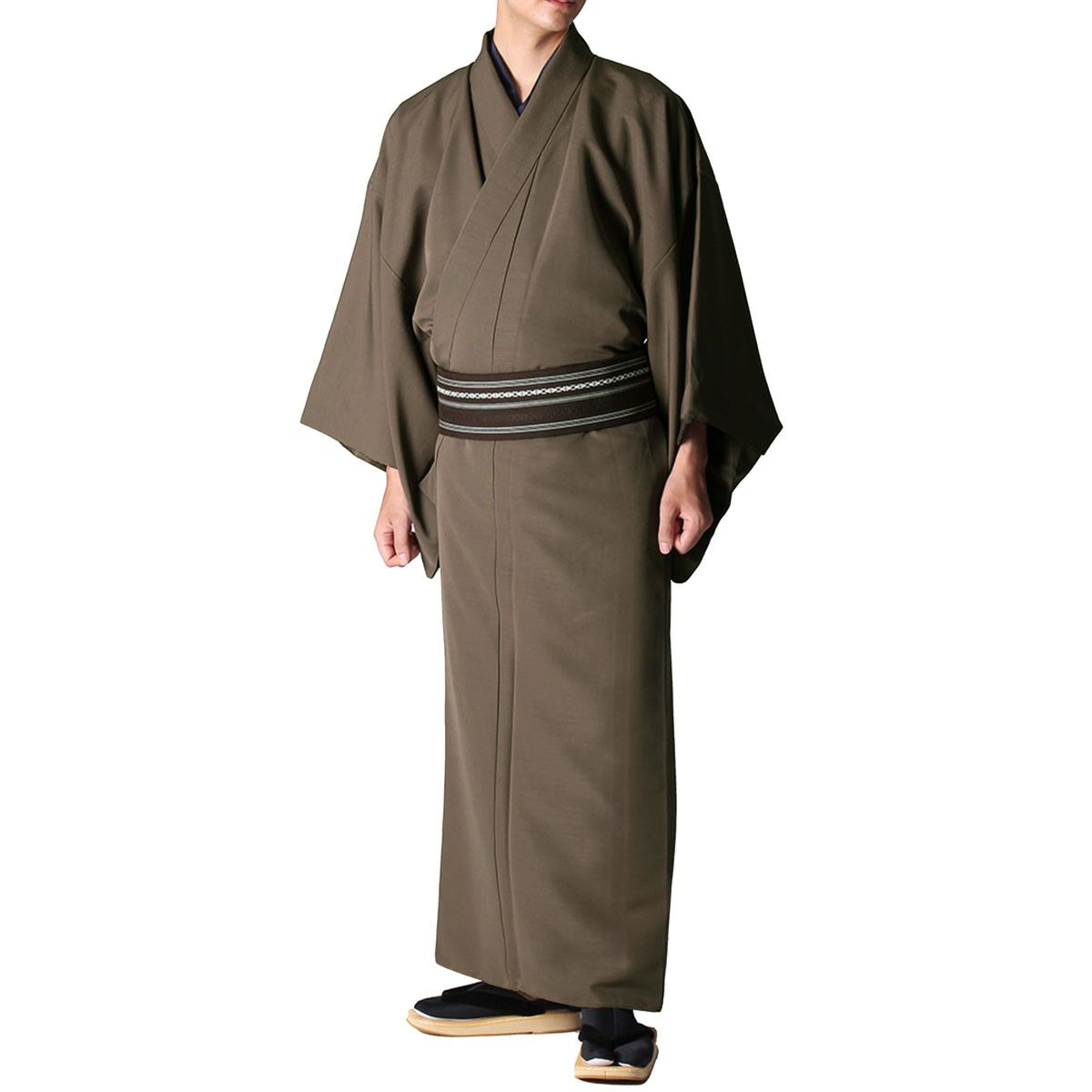 洗える着物 紬 単衣