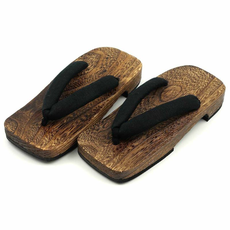 桐下駄 29cm位まで対応 黒鼻緒